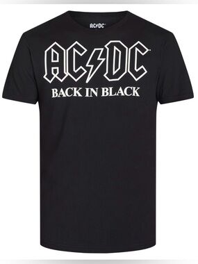 AC/DC Men’s & Big Men's Back in Black Graphic Tee Shirt